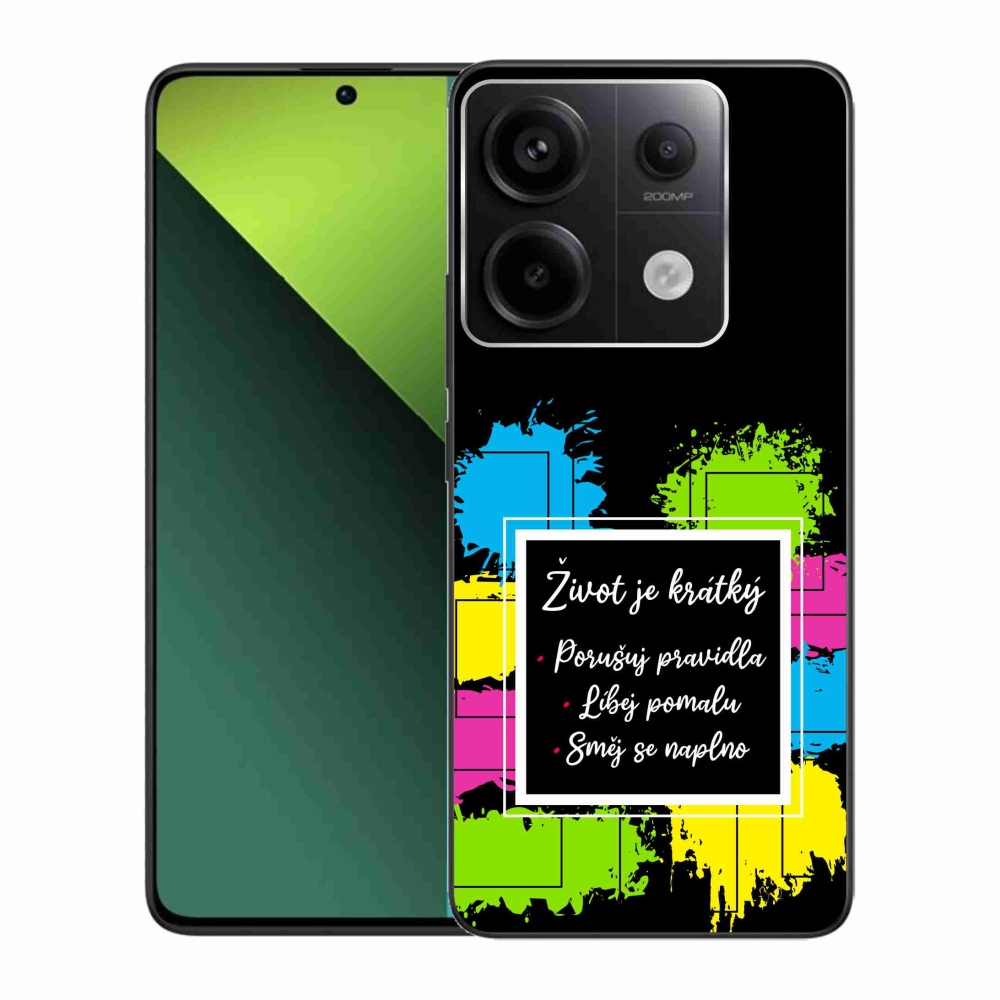Gél borítás mmCase a Xiaomi Redmi Note 13 Pro 5G/Poco X6 5G számára - idézem 5 fekete háttér
