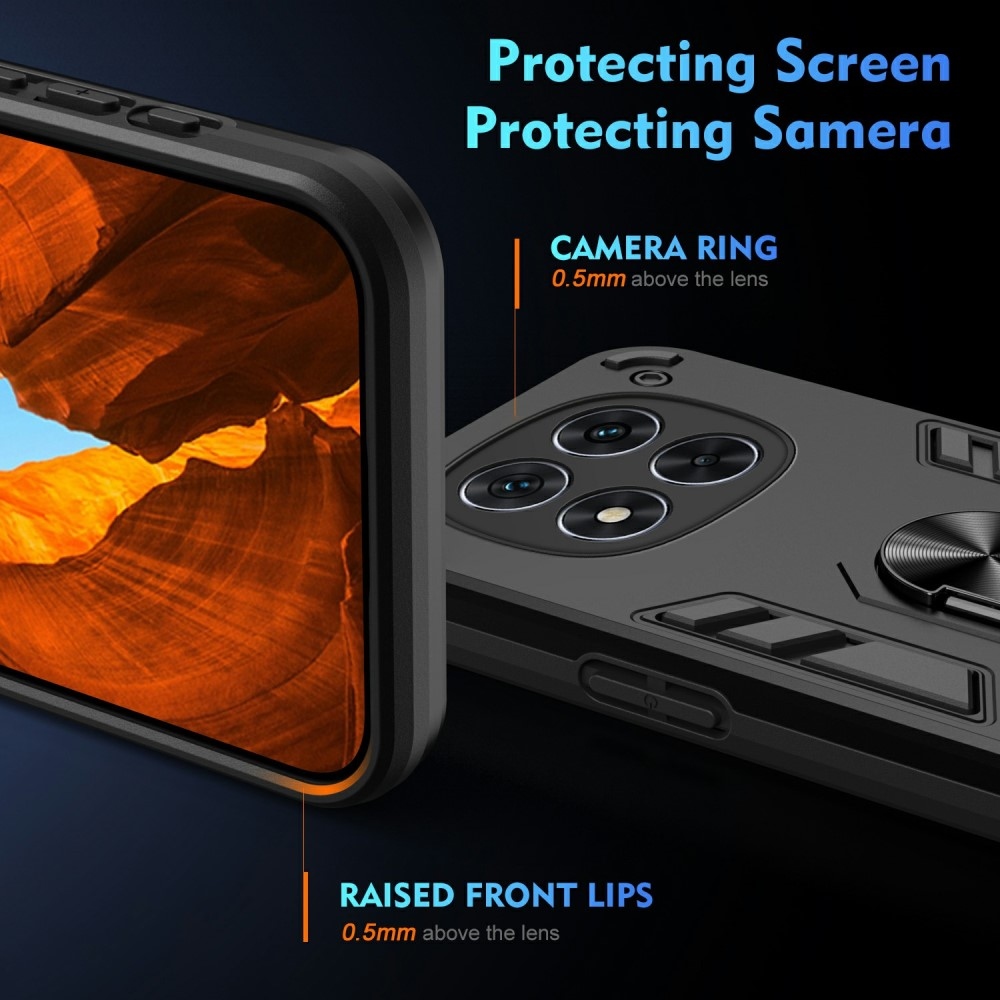 Defend tartós borító a Xiaomi Redmi Note 14 Pro 5G/Poco X7 5G számára - fekete