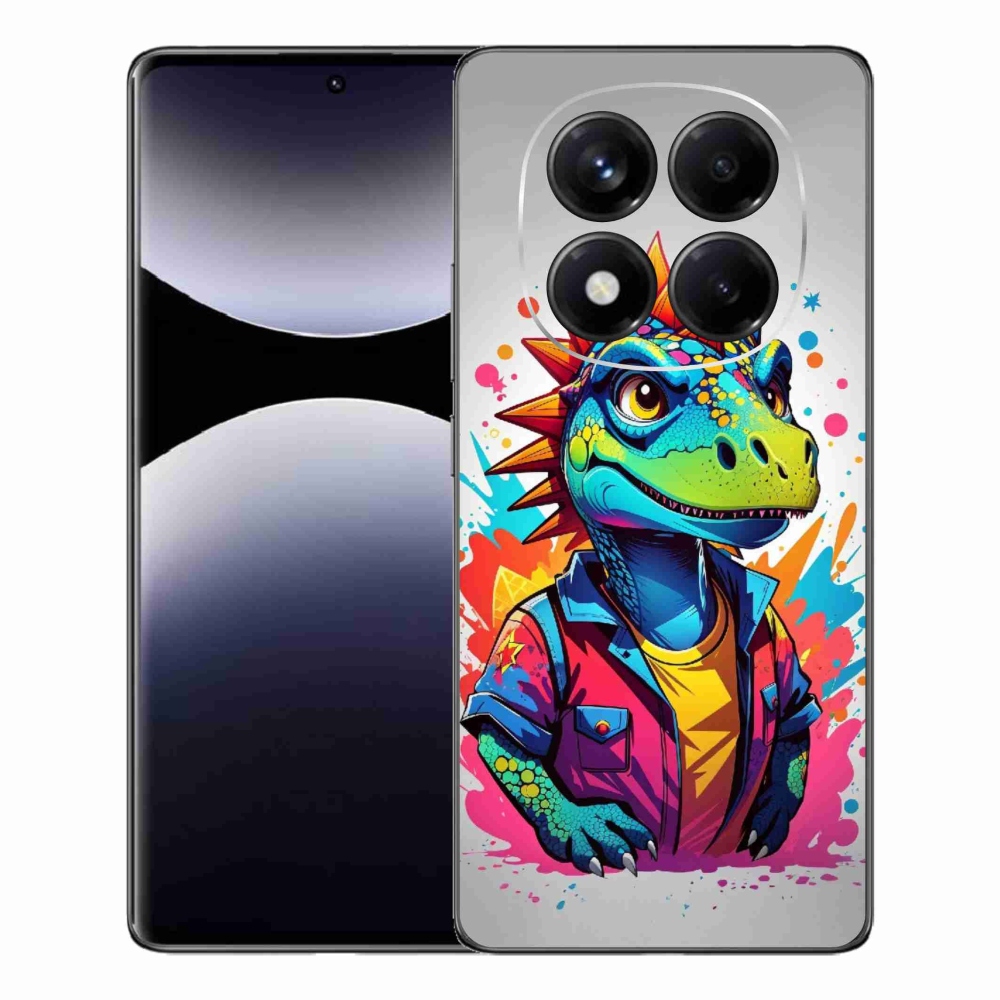 Gél borítás mmCase a Xiaomi Redmi Note 14 Pro számára - színes dinoszaurusz