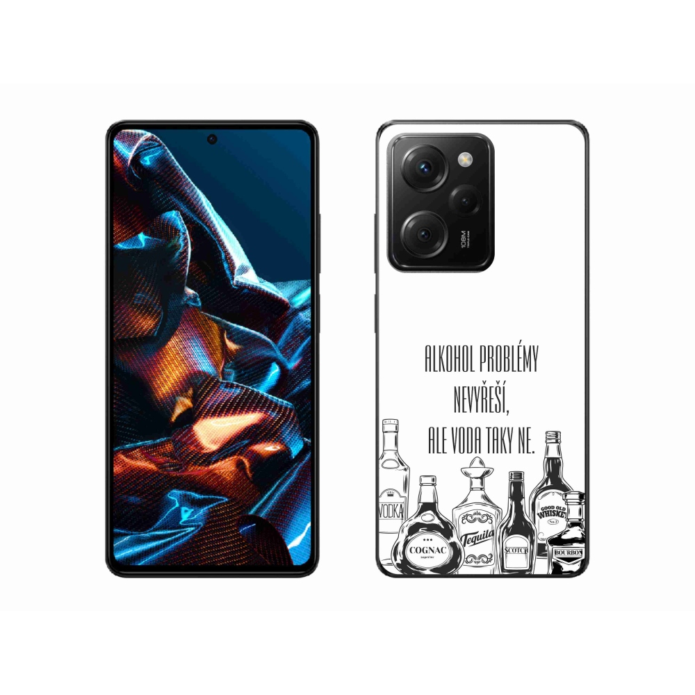 Gél borító mmCase a Xiaomi Poco X5 Pro 5G-hez - vicces szöveg fehér háttérrel
