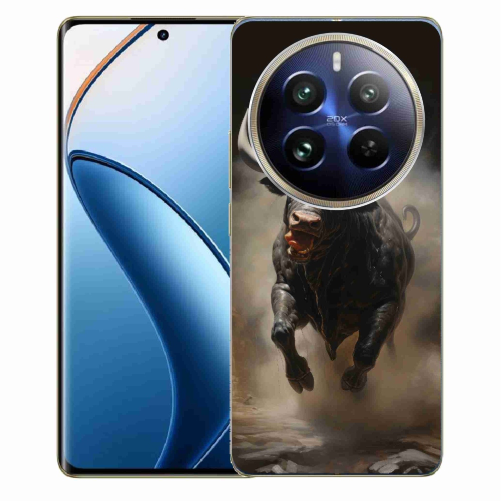 Gél borítás mmCase a Realme 12 Pro 5G/12 Pro+ 5G számára - dühös bika