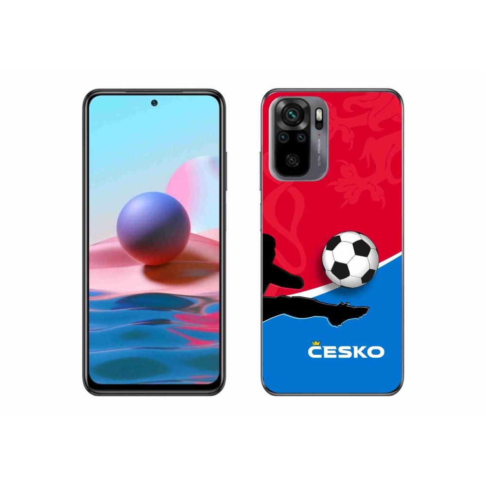 Gél borítás mmCase a Xiaomi Redmi Note 10 4G - futball Csehország 2