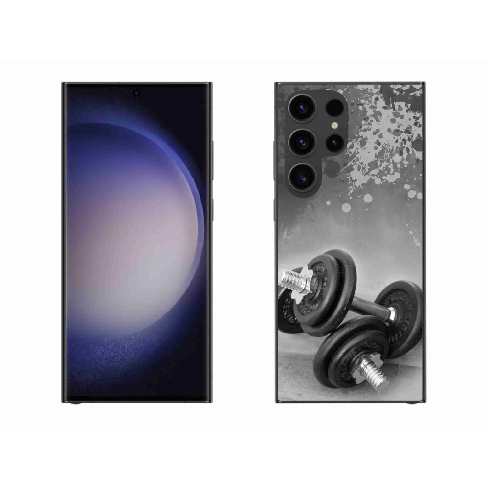 Zselés borítás mmCase Samsung Galaxy S23 Ultra 5G készülékhez - súlyzók 1