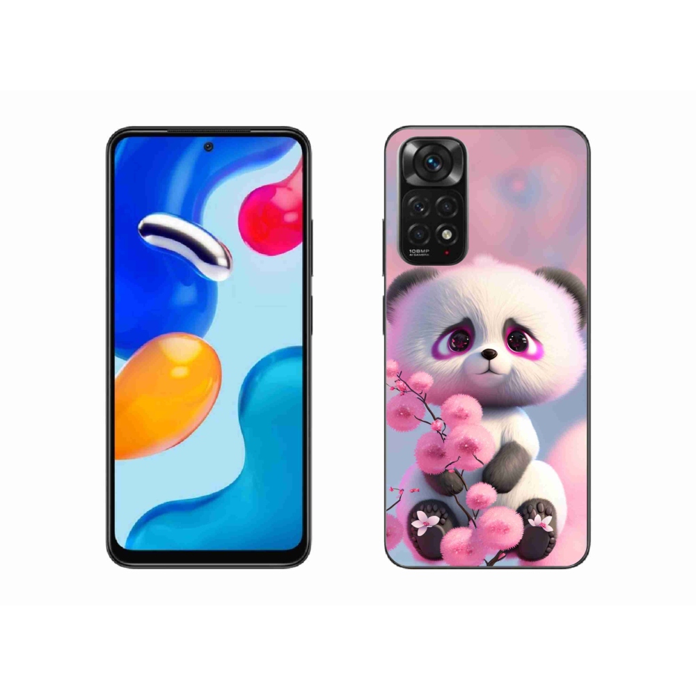 Gél borítás mmCase a Xiaomi Redmi Note 11 4G-hez - aranyos panda 1