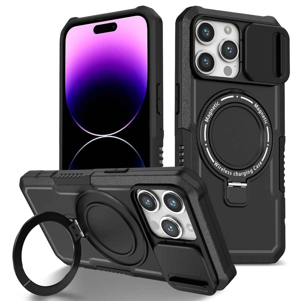 Katonai tartós védőburkolat MagSafe-vel iPhone 14 Pro Max készülékhez - Fekete