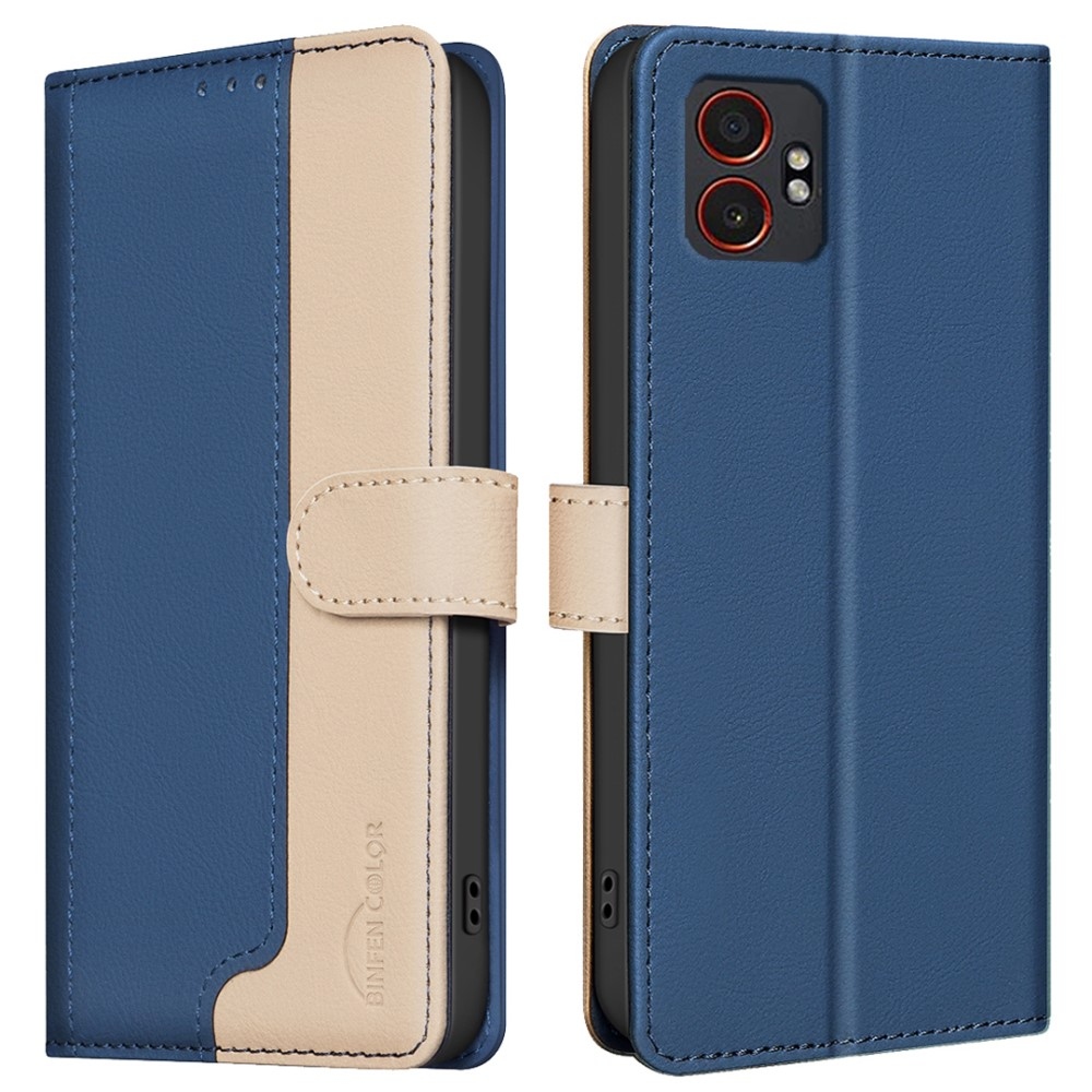 BNF DUO könyvtáska Samsung Galaxy Xcover 7 Pro készülékhez - kék