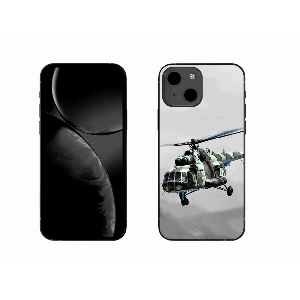 Zselés borítás mmCase iPhone 13 6.1 - katonai helikopterhez