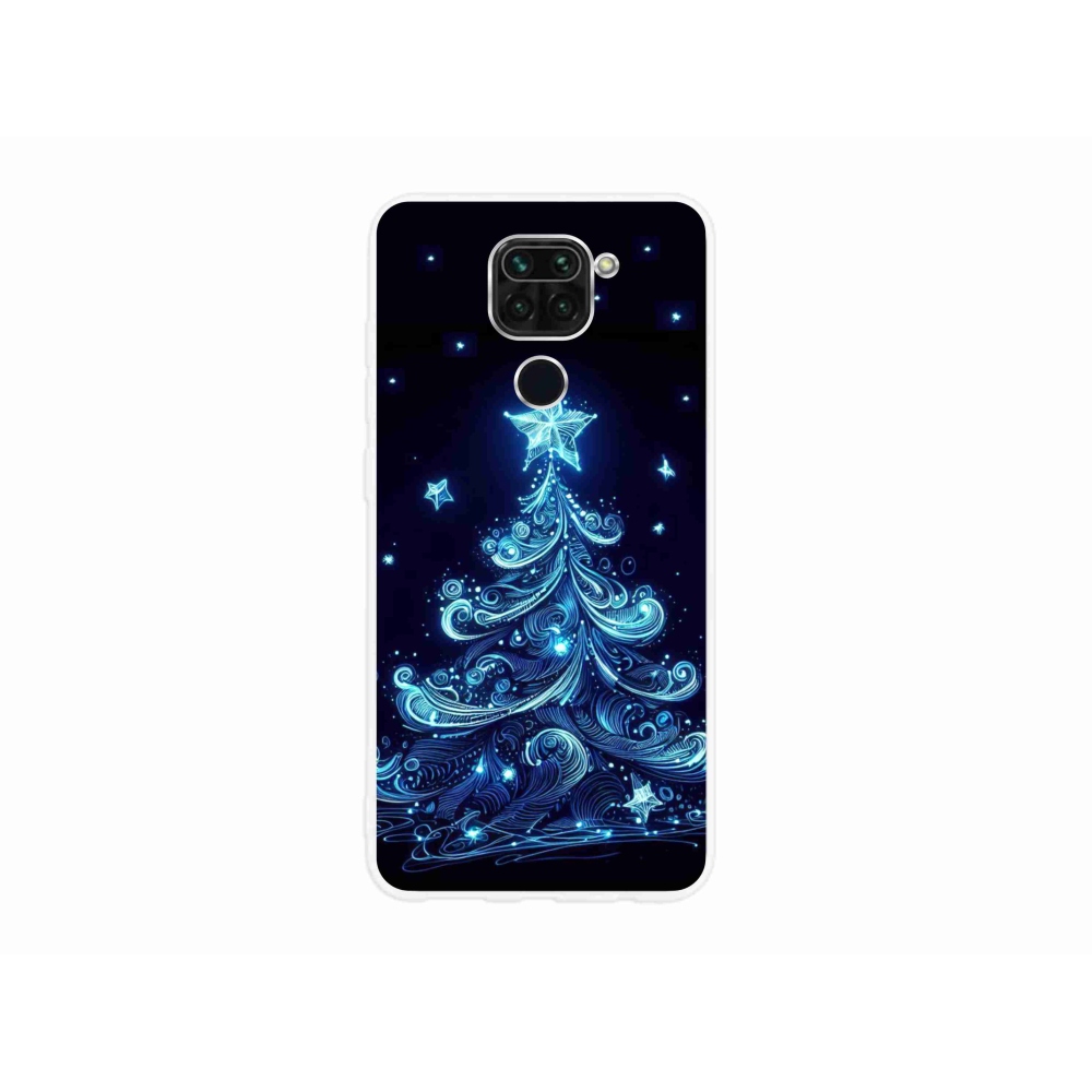 Gél borítás mmCase a Xiaomi Redmi Note 9-hez - neon karácsonyfa 4