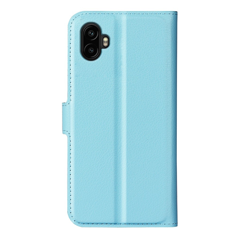 Litchi könyv tok Samsung Galaxy Xcover 7 Pro készülékhez - kék