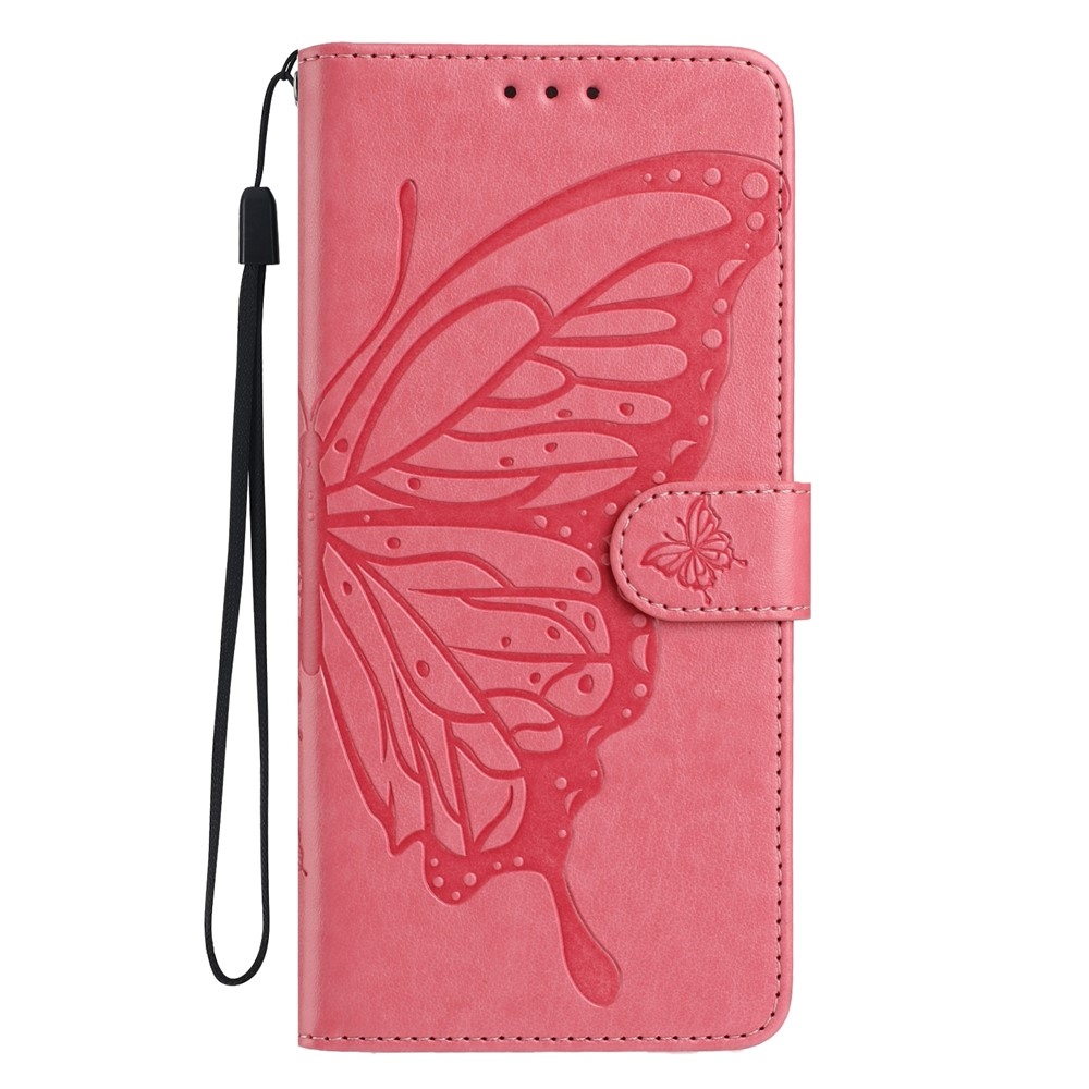 Virágos pillangó könyv tok Xiaomi 15T Pro - rózsa