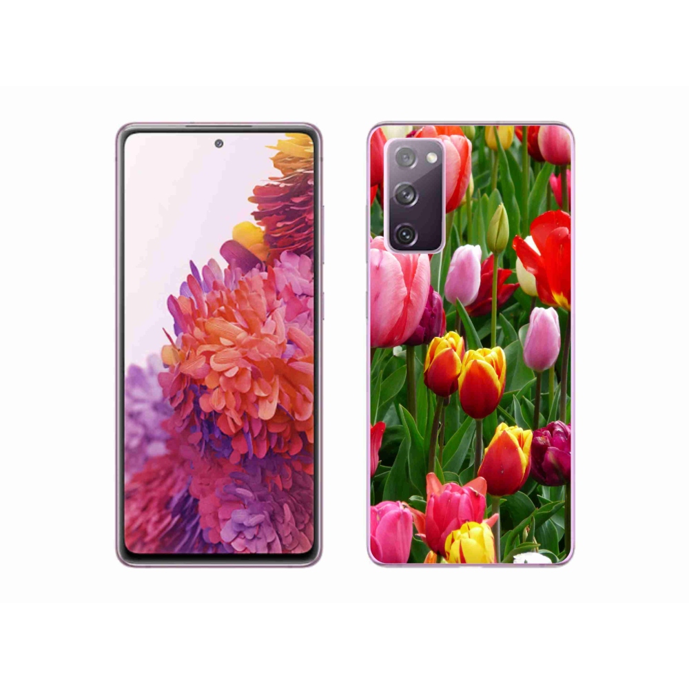Zselés borítás mmCase Samsung Galaxy S20 FE készülékhez - tulipánok