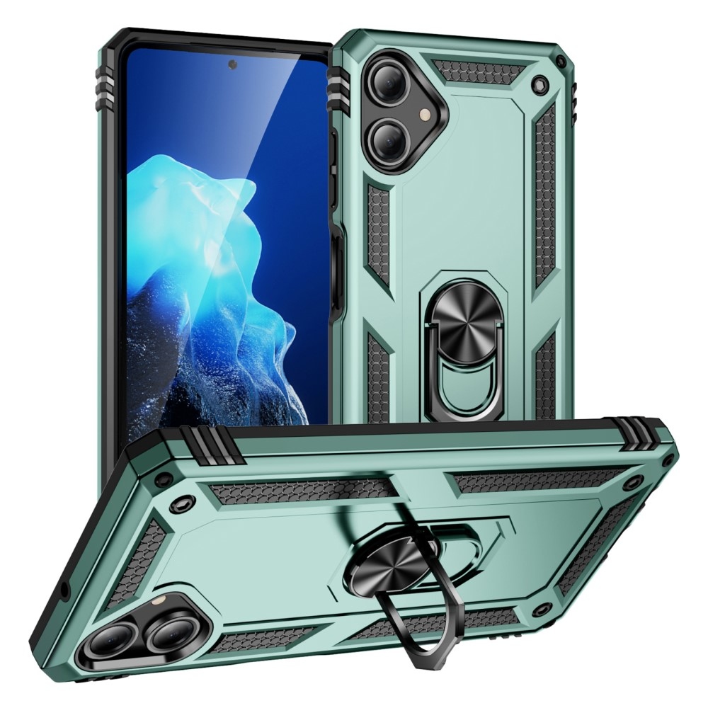 Gyűrűk tartós borítása Samsung Galaxy A06 4G készülékhez - zöld