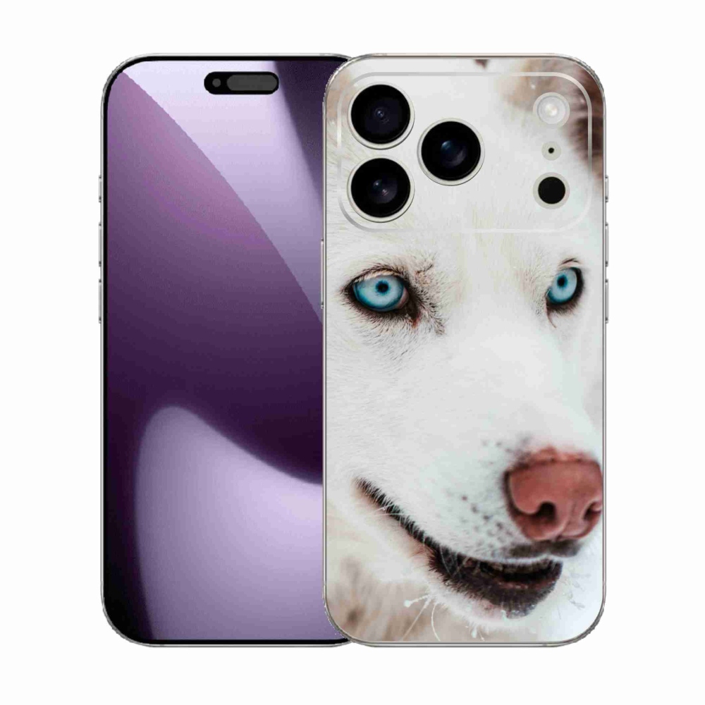 Zselés borítás mmCase iPhone 17 Pro készülékhez - kutyaszemmel nézve