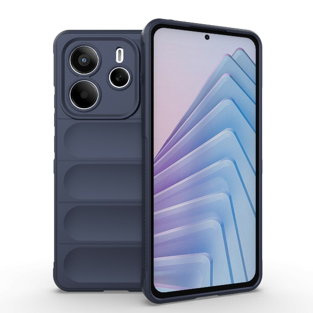 Rugg tartós zselés tok Xiaomi Redmi Note 14 5G - sötétkék