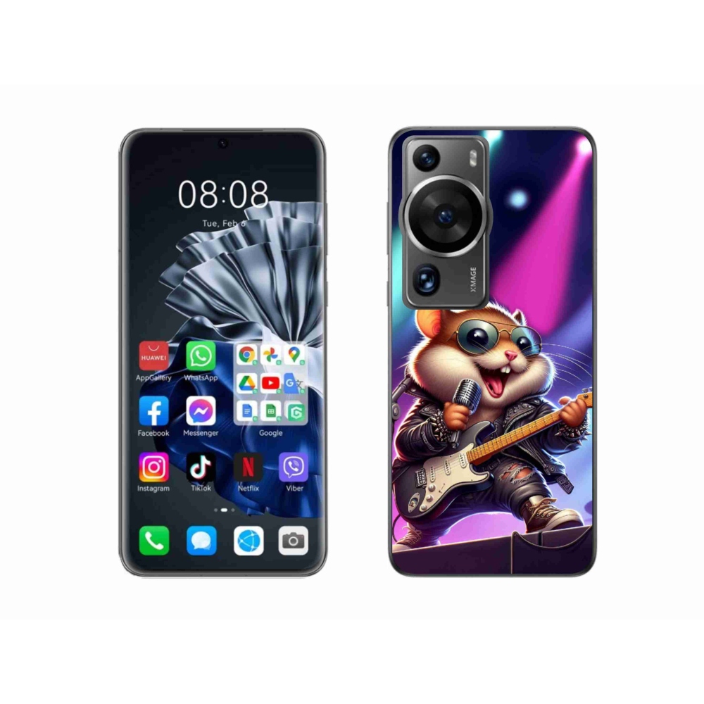 Gél borítás mmCase a Huawei P60 Pro készülékhez - hörcsög rocker