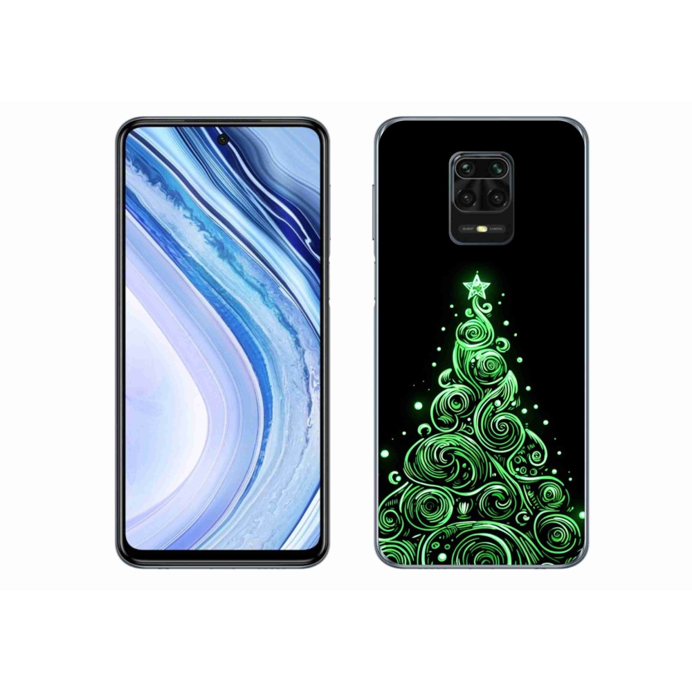 Gél borítás mmCase a Xiaomi Redmi Note 9S-hez - neon karácsonyfa 3