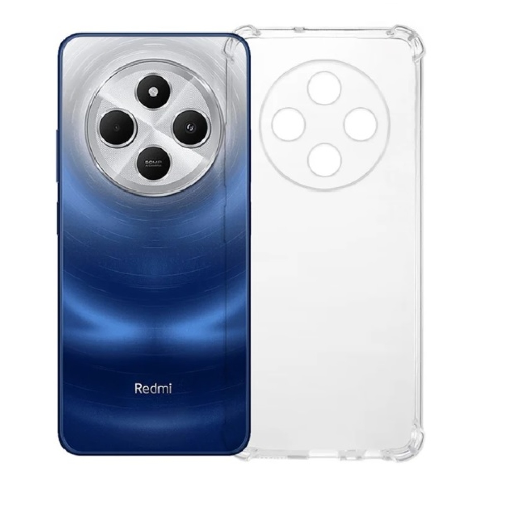 Átlátszó zselés tok megerősített sarkokkal Xiaomi Redmi 14C/Poco C75-hez - átlátszó