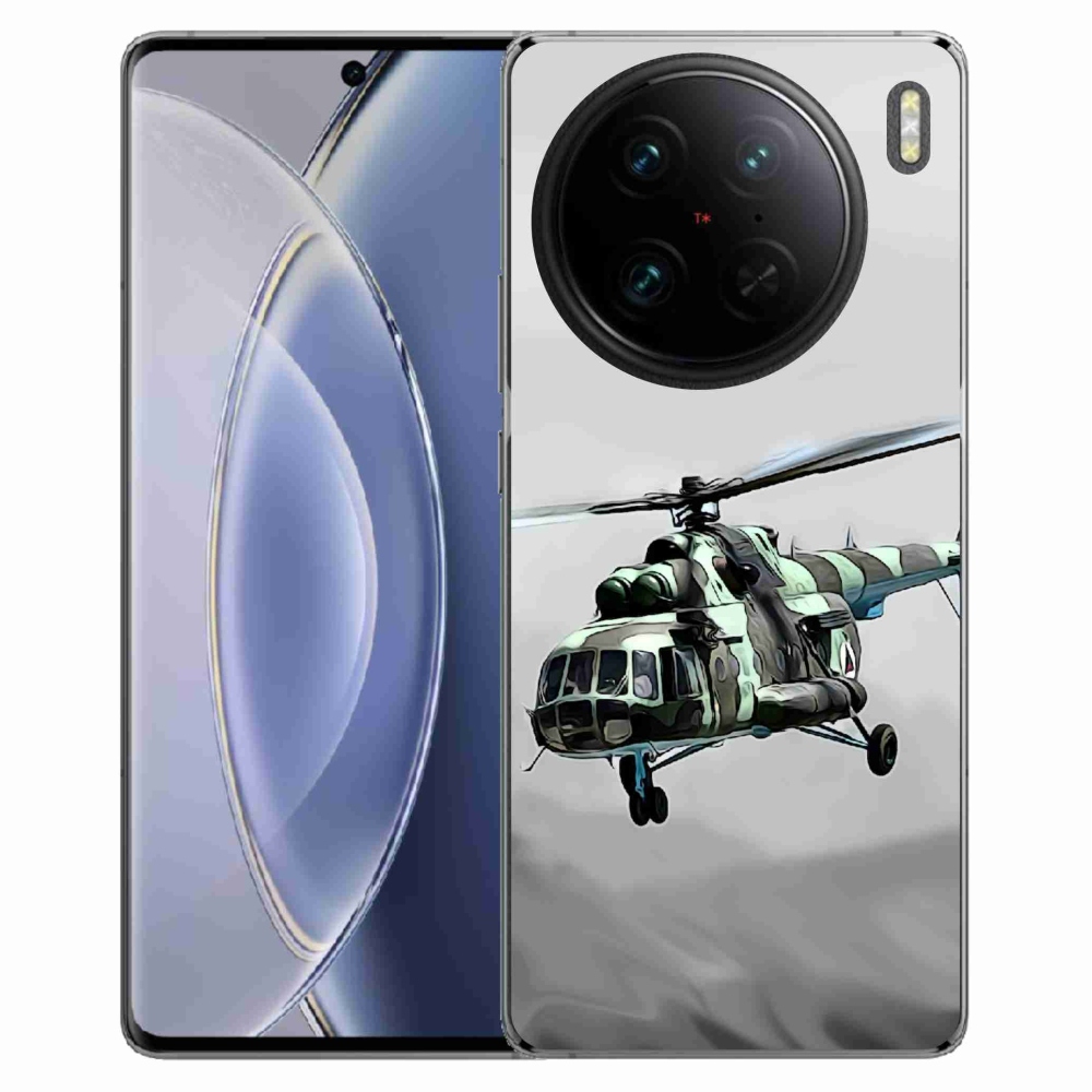 Gél borítás mmCase a Vivo X90 Pro-hoz - katonai helikopterhez