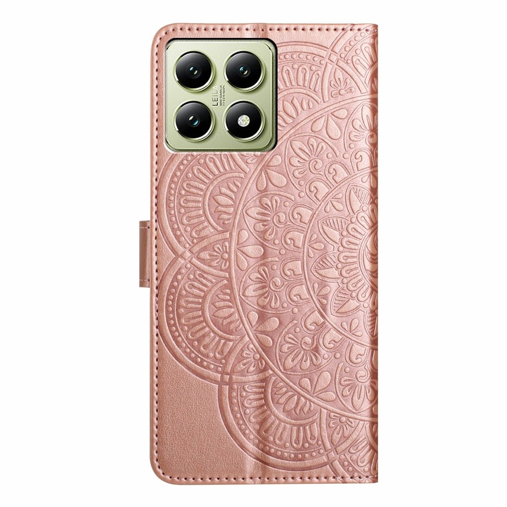 Mandala könyv tok Xiaomi 15T Pro-hoz - rózsaarany