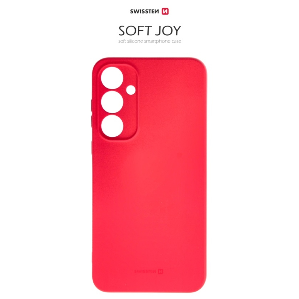 Gél tok Swissten Soft Joy a Samsung Galaxy A55 5G készülékhez - piros
