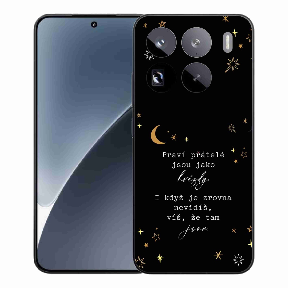 Gél borítás mmCase a Xiaomi 15 Pro számára - idézet 6 fekete háttér
