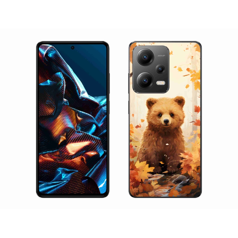 Gél borítás mmCase a Xiaomi Redmi Note 12 Pro 5G számára - medve az erdőben