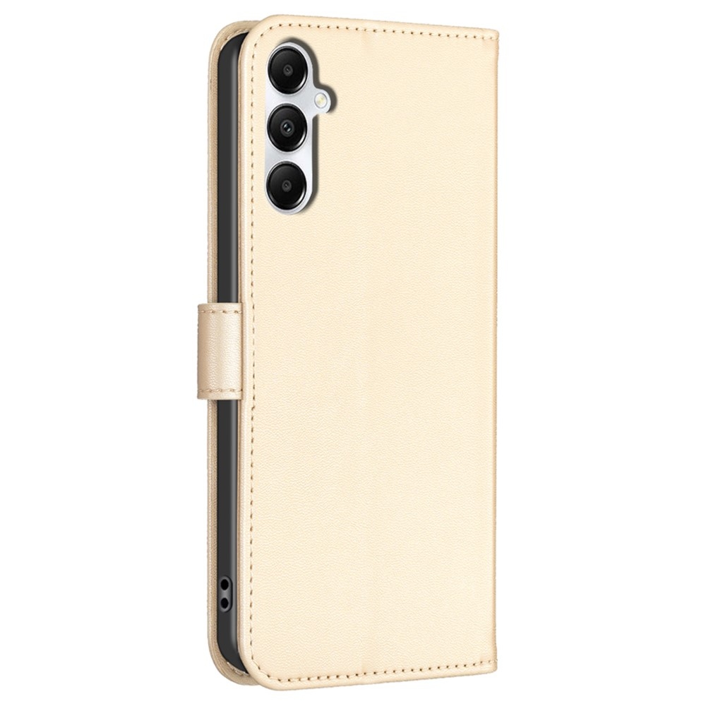 Clover könyv tok Samsung Galaxy A56 5G-hez - arany színű