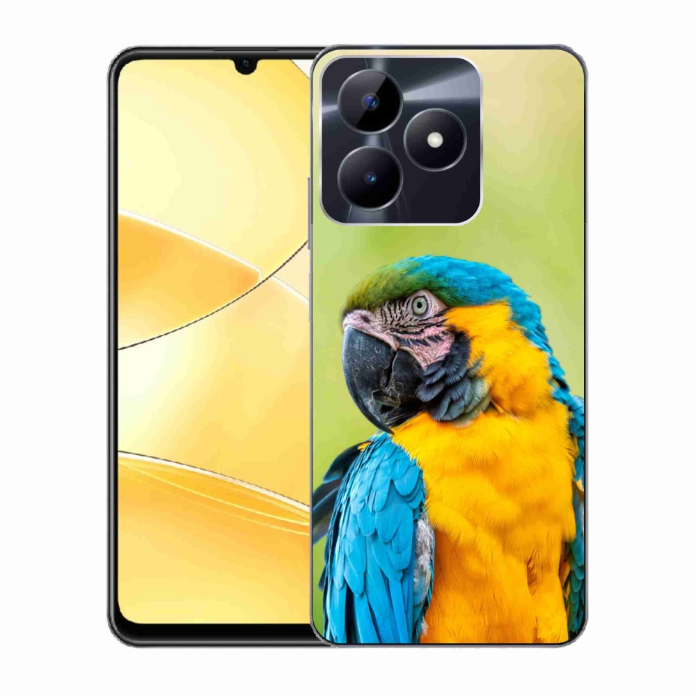 Gél tok mmCase a Realme C51/C53 készülékhez - parrot ara 2
