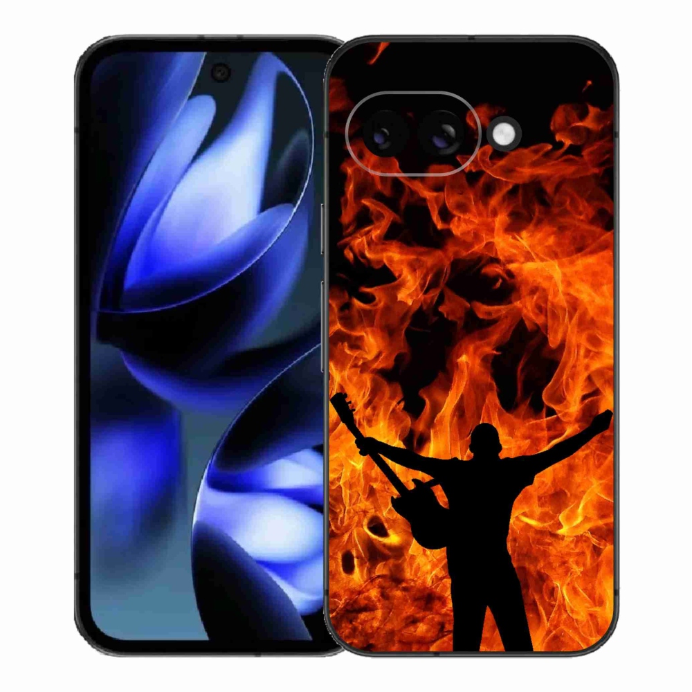 Gél borító mmCase a Google Pixel 9a - zenész és tűz