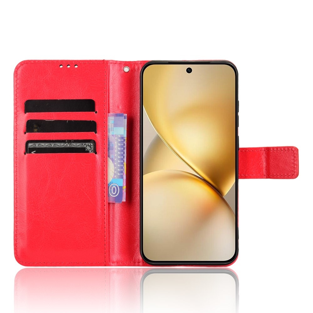 Őrült könyv tok a Vivo X200 5G-hez - piros