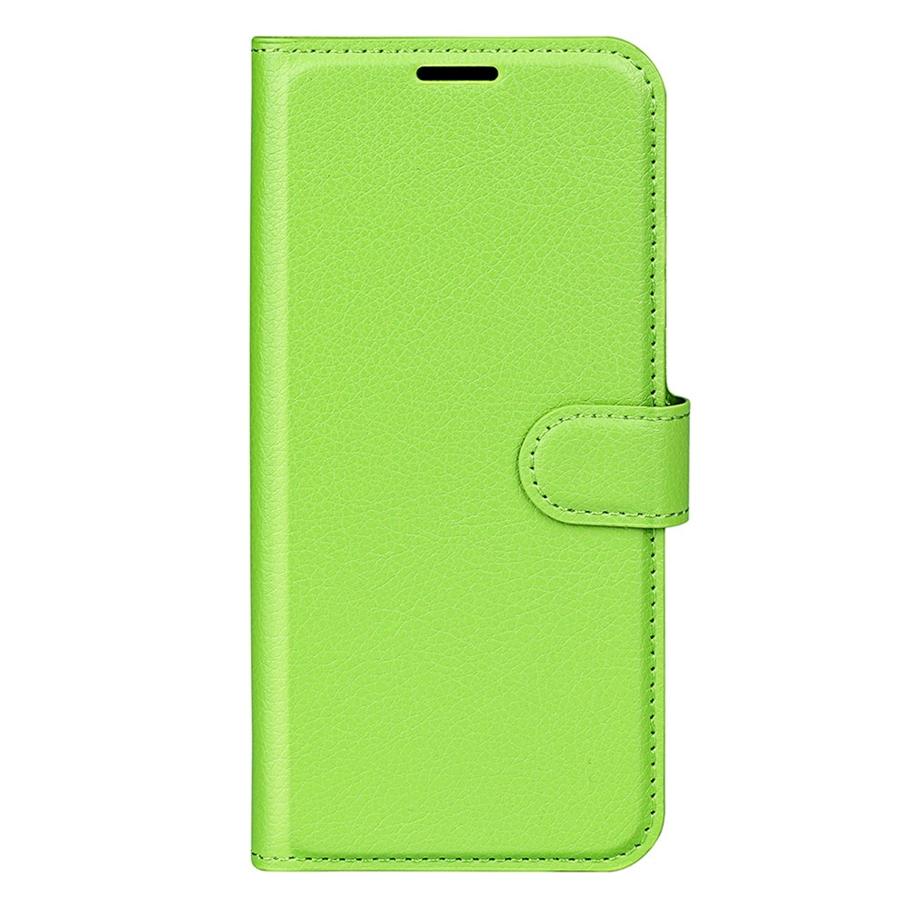 Litchi könyv tok Samsung Galaxy S25 Edge készülékhez - zöld