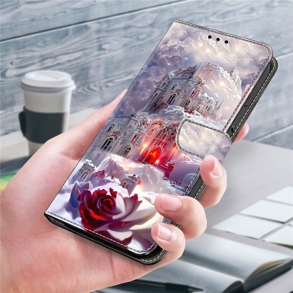 Határozottan könyves tok Samsung Galaxy A17 5G/A26 5G - rózsa és lakat