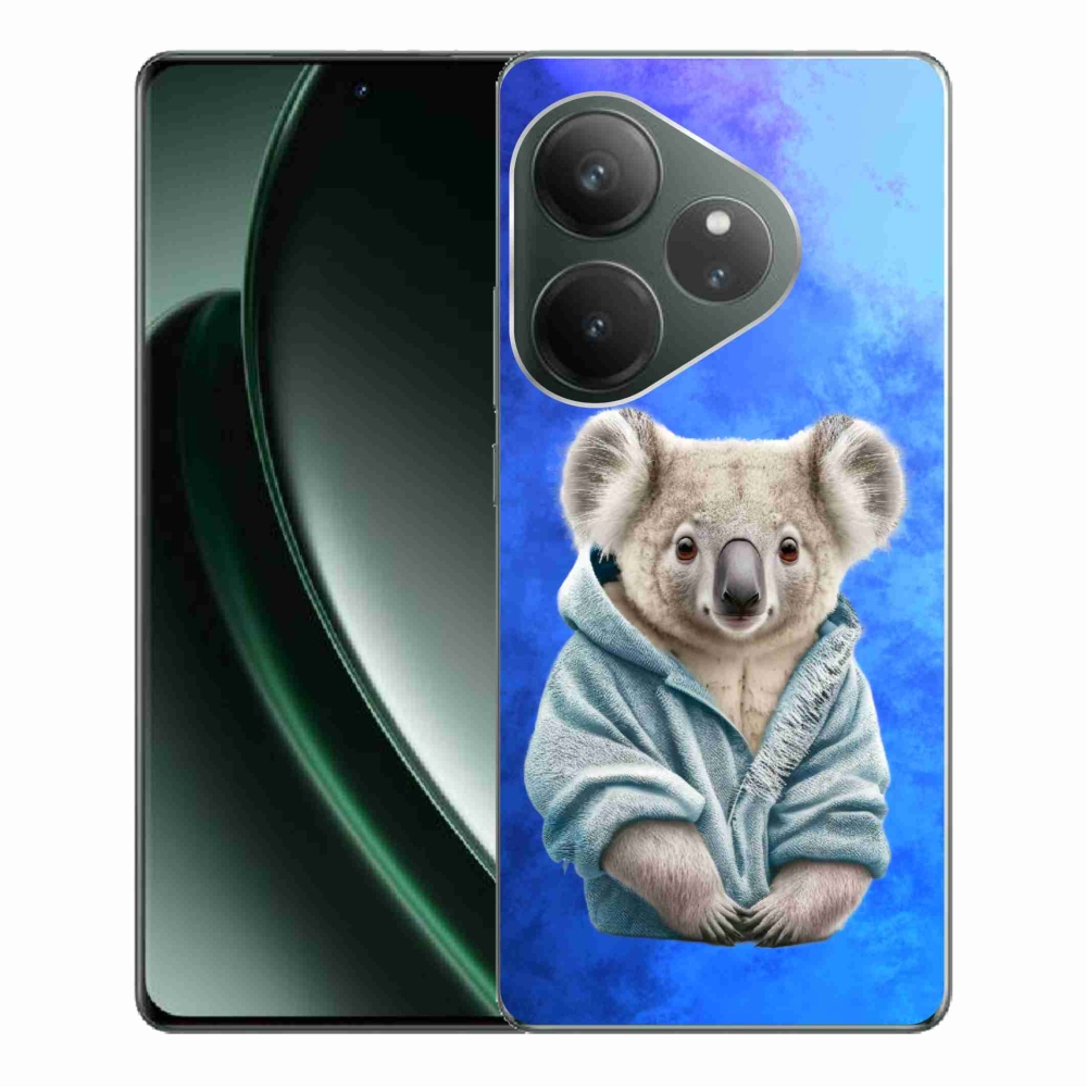 Gél borítás mmCase a Realme GT 6 5G/GT 6T 5G számára - koala pulóverben