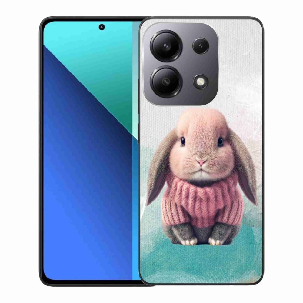 Gél borítás mmCase a Xiaomi Redmi Note 13-hoz - nyúl pulóverben