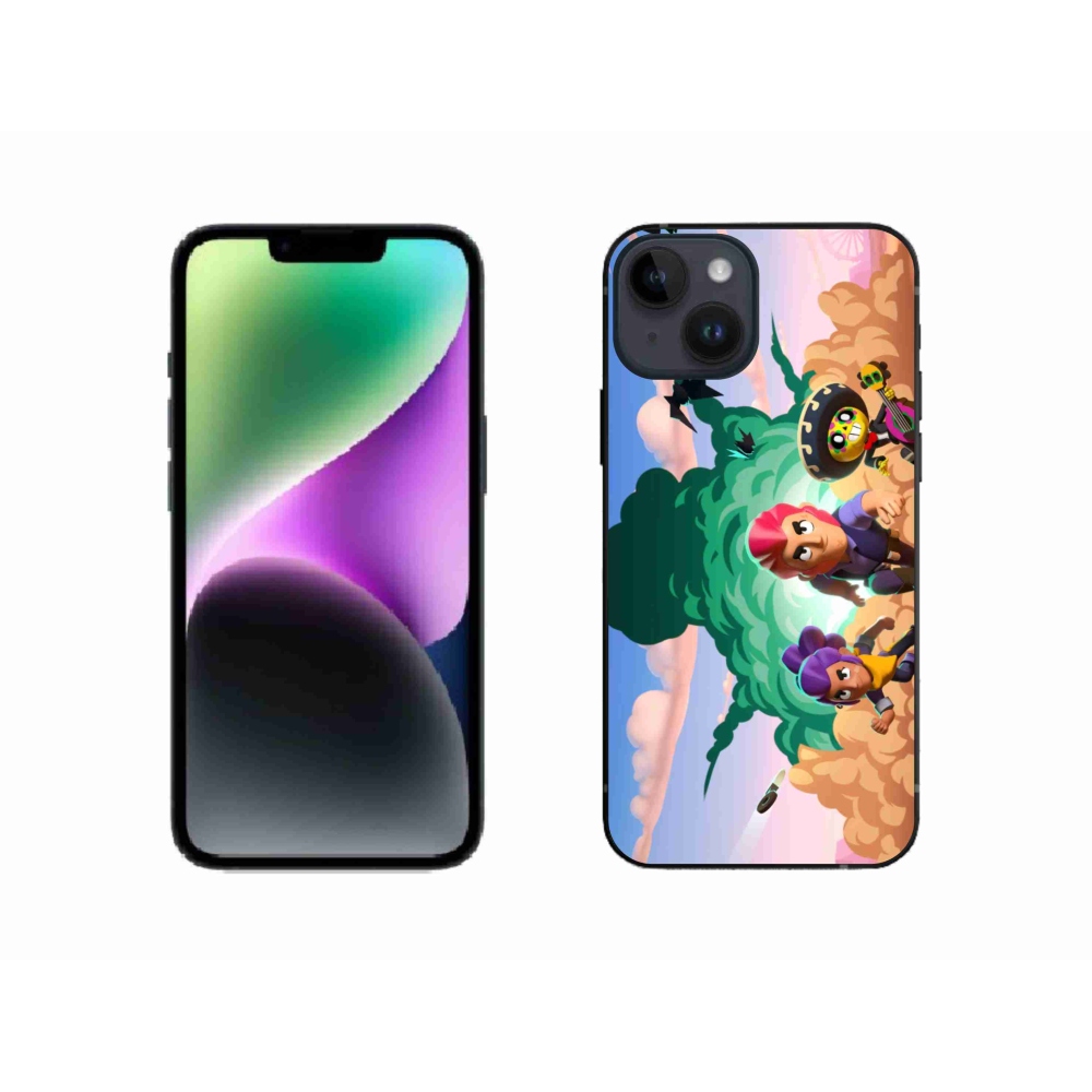Zselés borítás mmCase iPhone 14 készülékhez - verekedős csillagok
