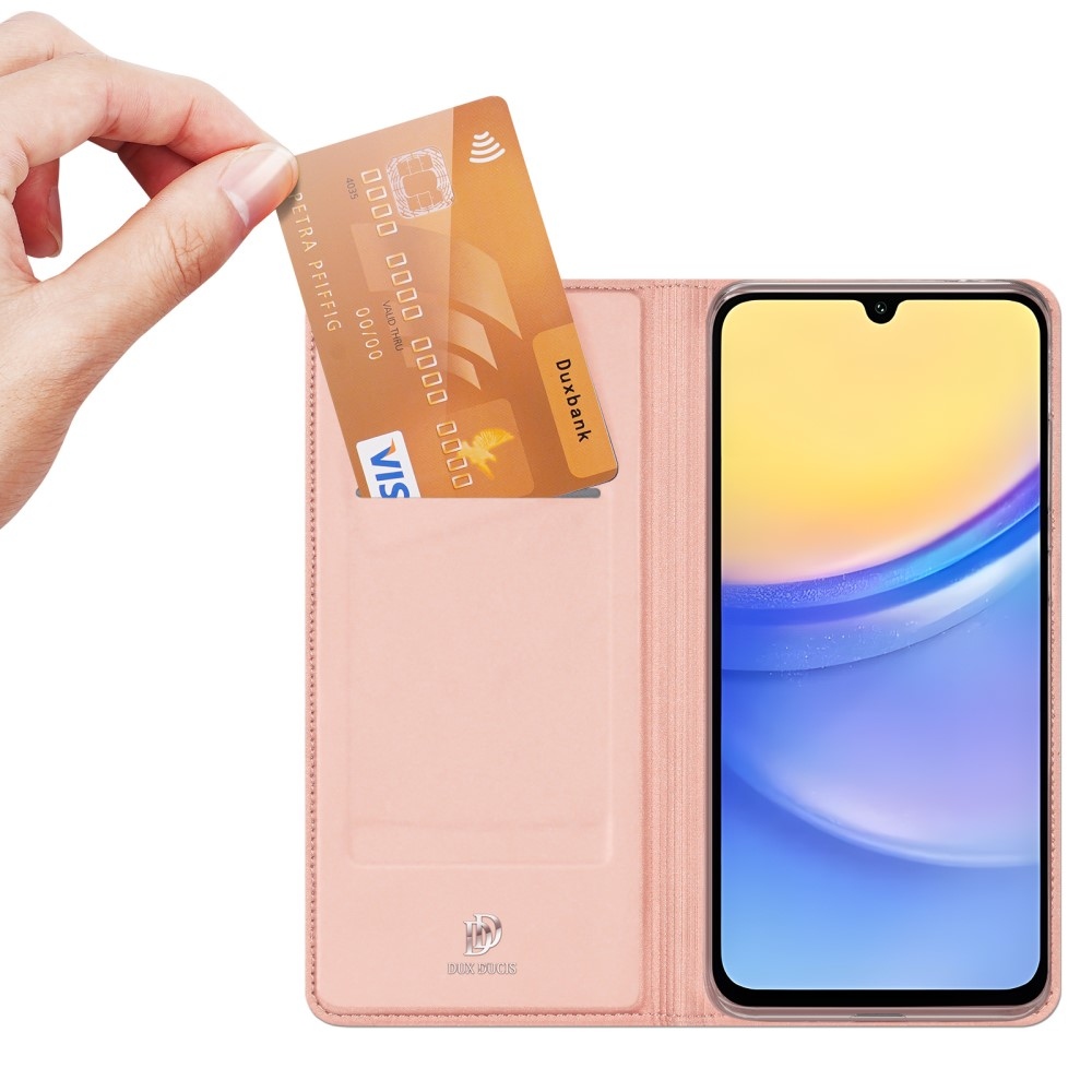 DUX könyv tok Samsung Galaxy A16 4G/5G készülékhez - rózsaarany színben