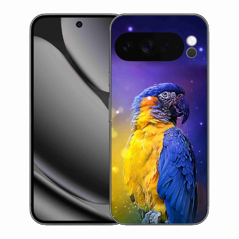 Zselés borítás mmCase a Google Pixel 10 Pro XL-hez - papagáj ara 1