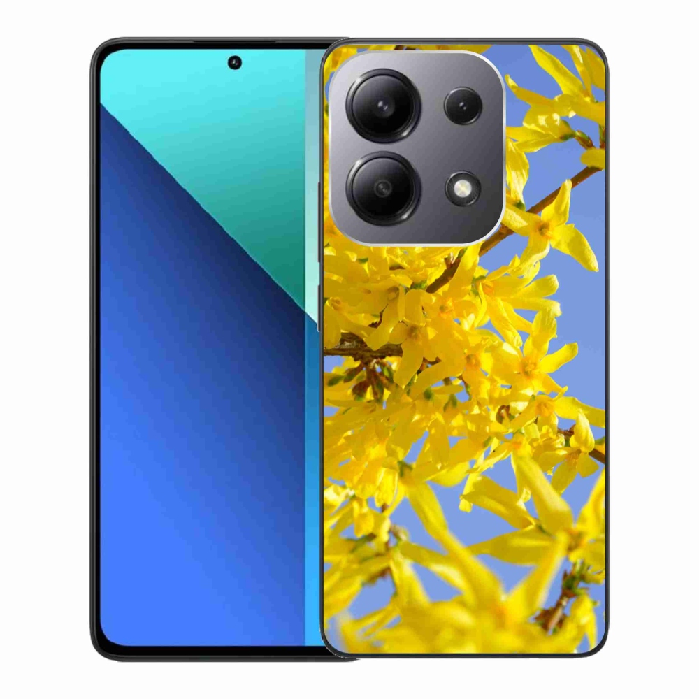 Gél borítás mmCase a Xiaomi Redmi Note 13-hoz - sárga virágok