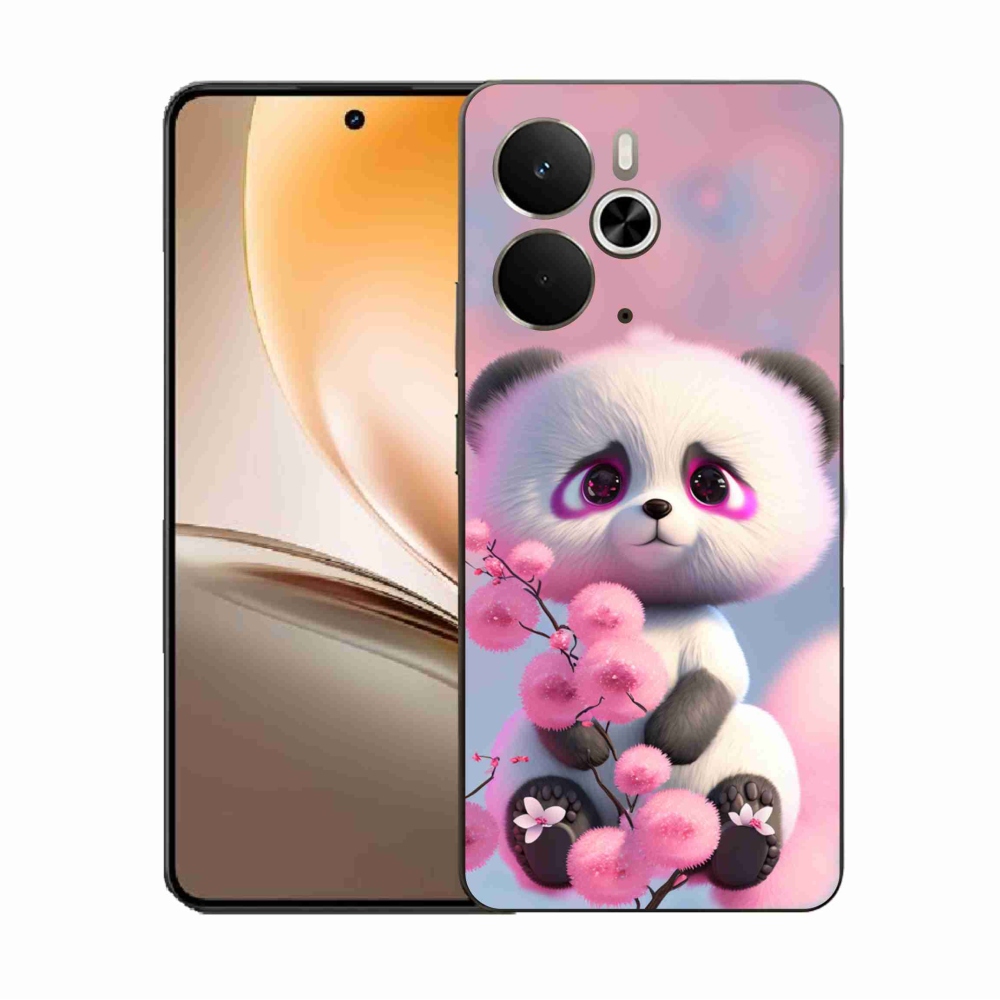 Gél borító mmCase a Realme 14 5G készülékhez - aranyos panda 1