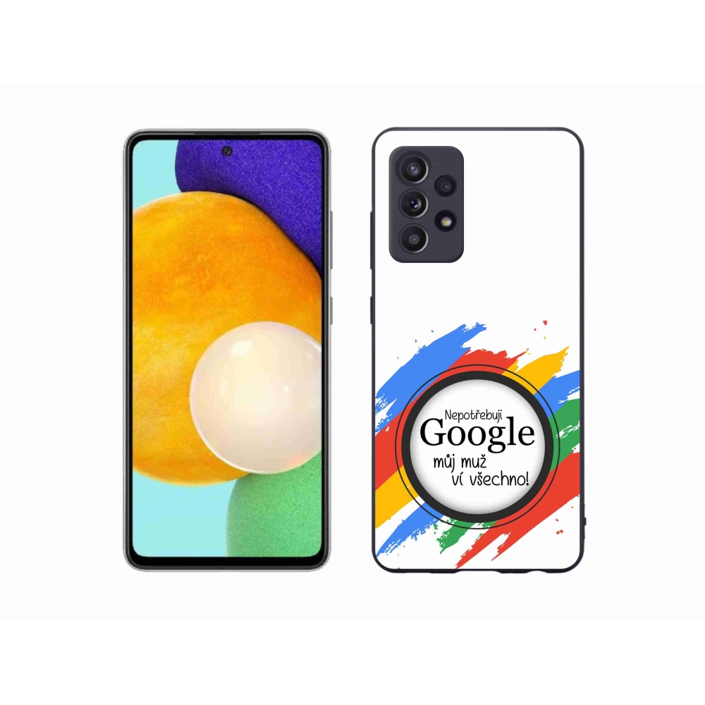 Gél borító mmCase Samsung Galaxy A52s 5G - az ember tudja, hogy minden fehér háttérrel rendelkezik