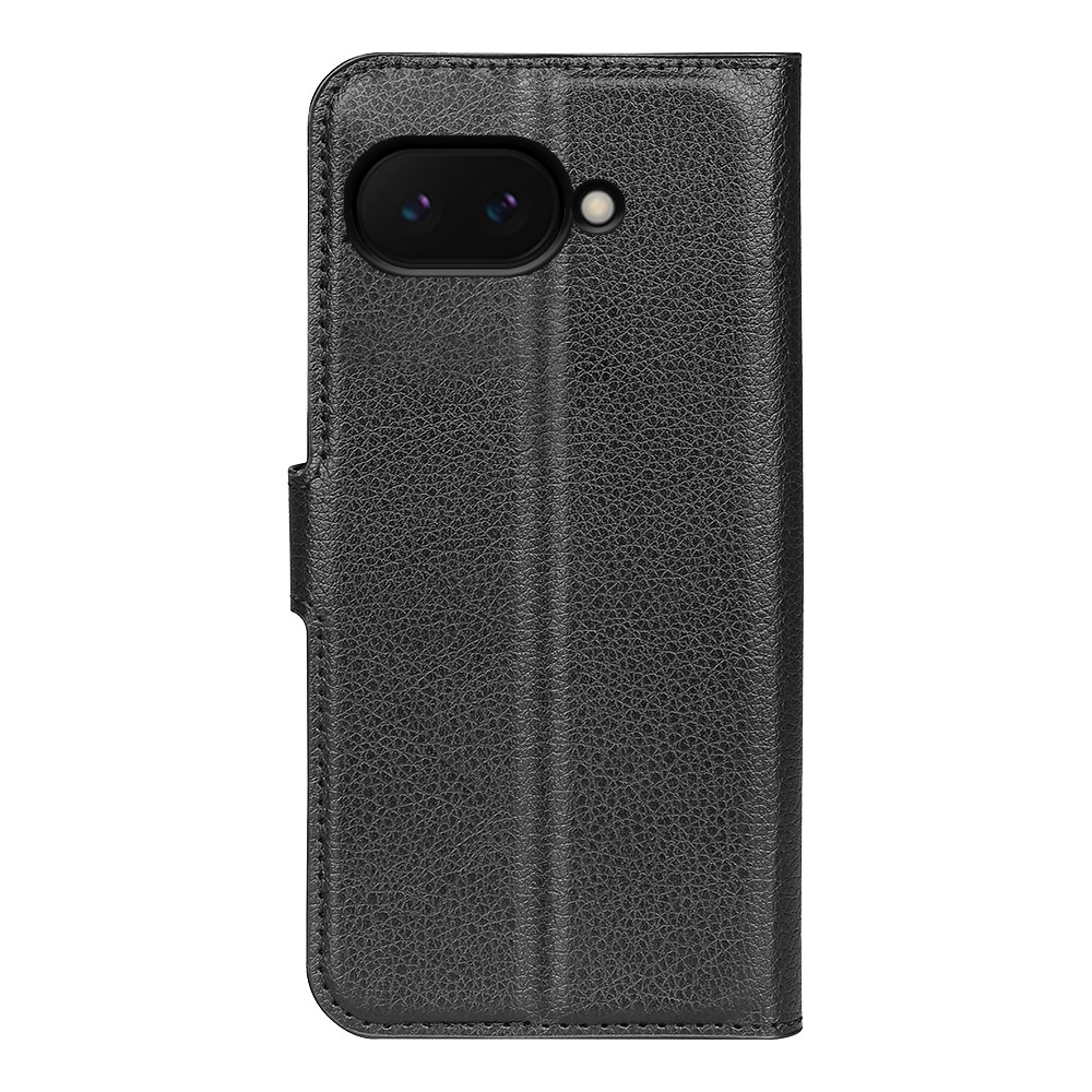 Litchi könyv tok a Google Pixel 9a készülékhez - fekete