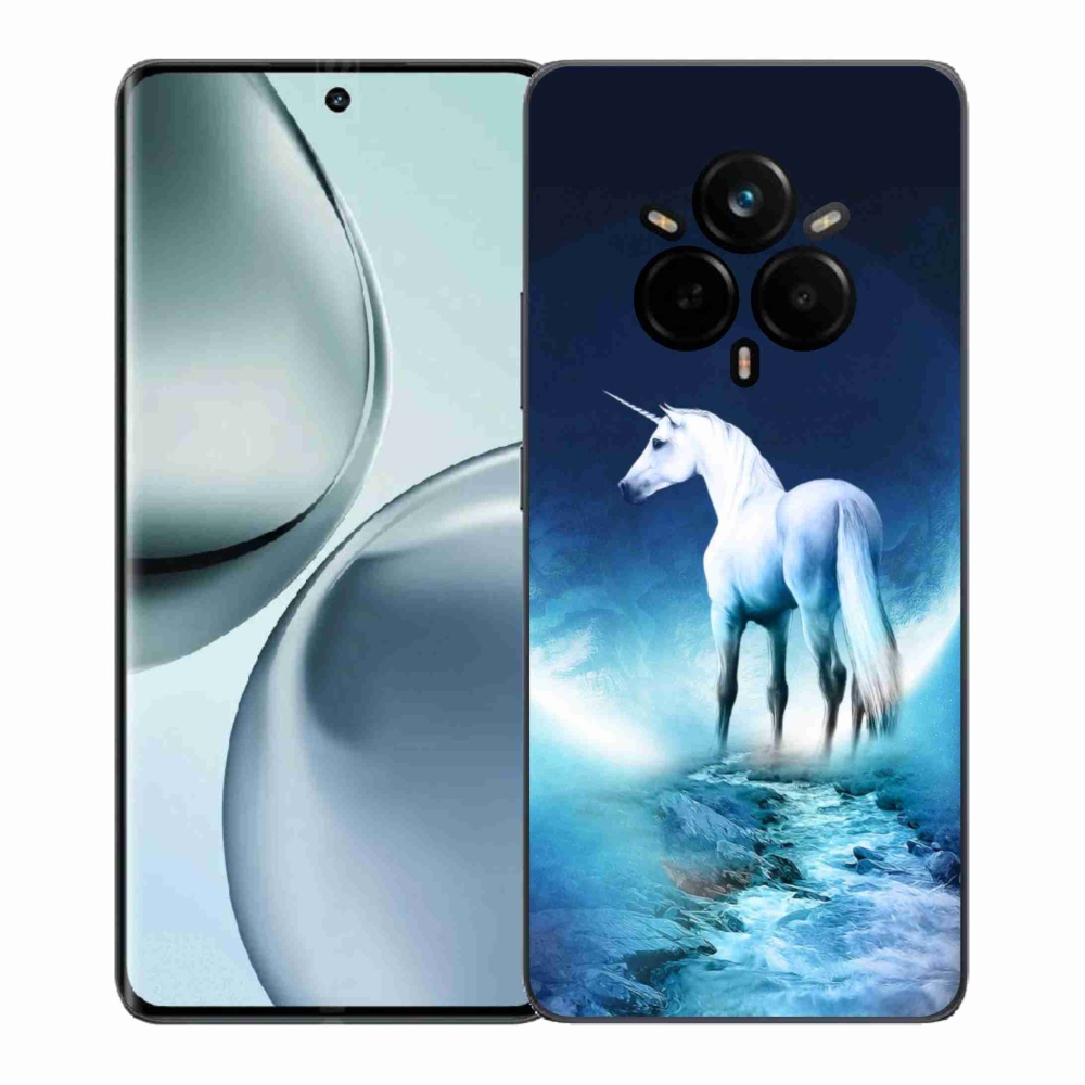 Zselés borítás mmCase a Realme 14 Pro 5G készülékhez - fehér egyszarvú