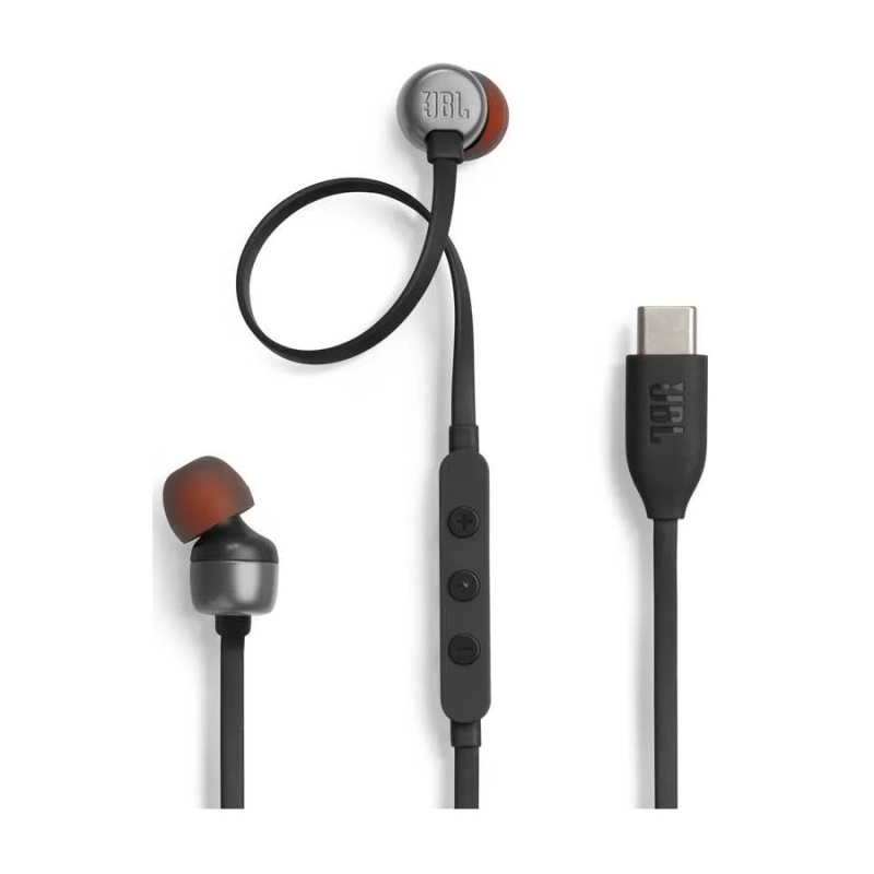 JBL Tune 310C USB-C fülhallgató fekete színben