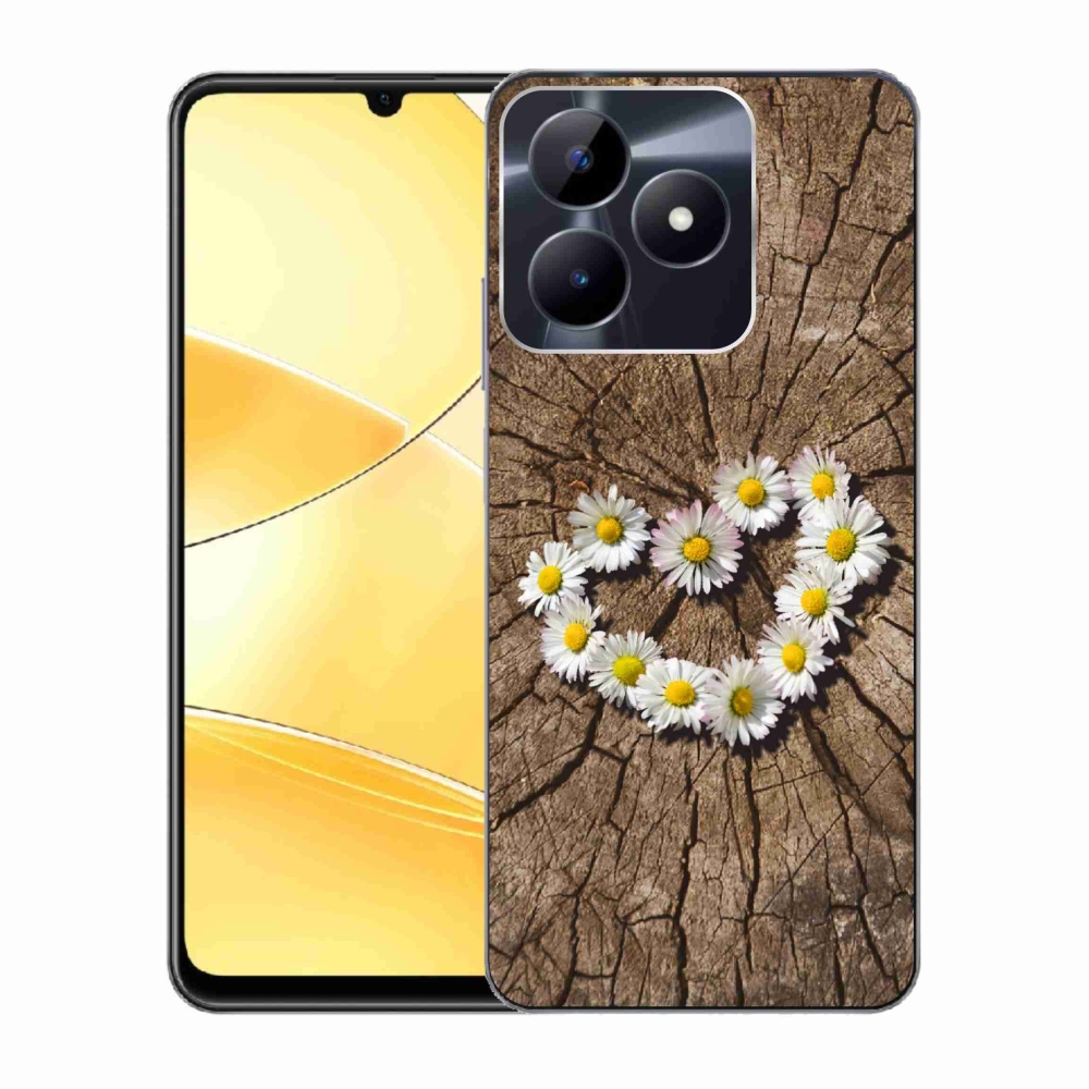 Zselés borítás mmCase a Realme C51/C53 készülékhez - Százszorszép szív