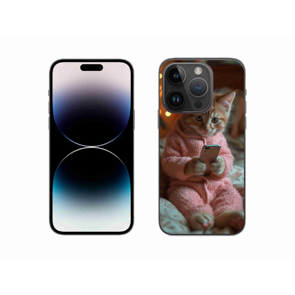 Zselés borítás mmCase iPhone 14 Pro készülékhez - baba mobillal