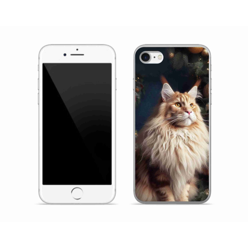 Zselés borítás mmCase iPhone SE (2020) - macska a fánál