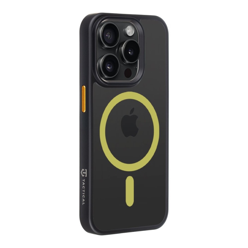 Taktikai MagForce Hyperstealth 2.0 borító iPhone 15 Pro fekete/sárga színű készülékhez
