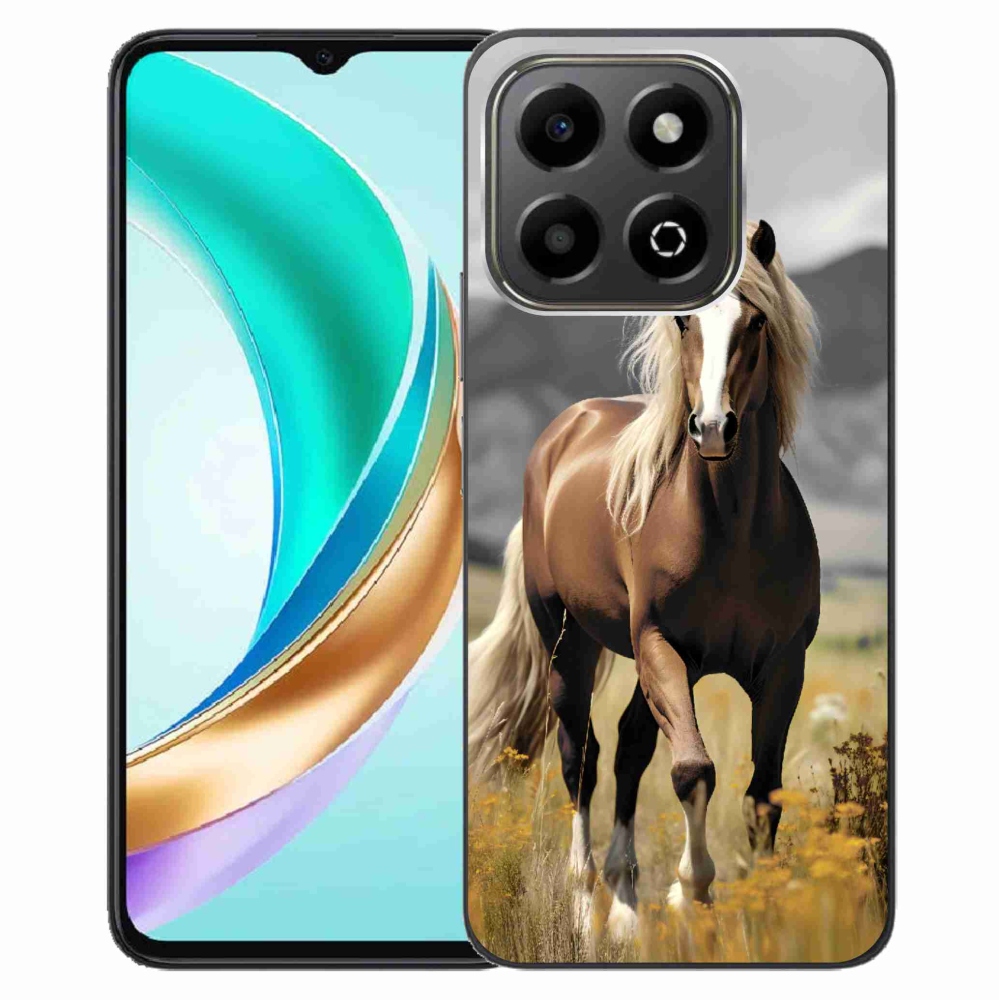 Zselés tok mmCase a Honor X6b készülékhez - barna ló 1