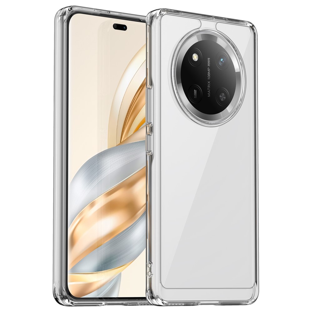 Gél tok kemény hátlappal a Honor Magic 7 Lite 5G számára - átlátszó