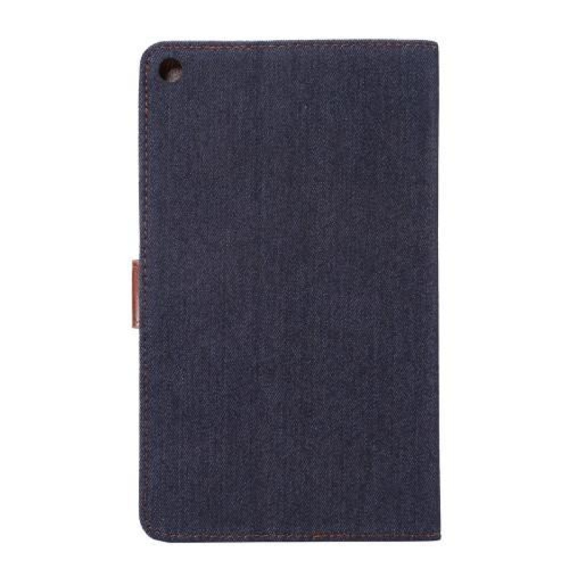 Jeans PU bőr / textil tok tablethez Huawei MediaPad M3 Lite 10 - fekete